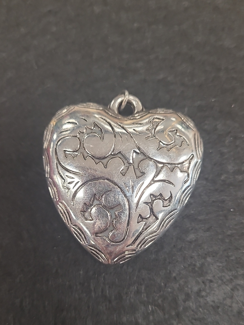 Silver Tone Heart Pendant